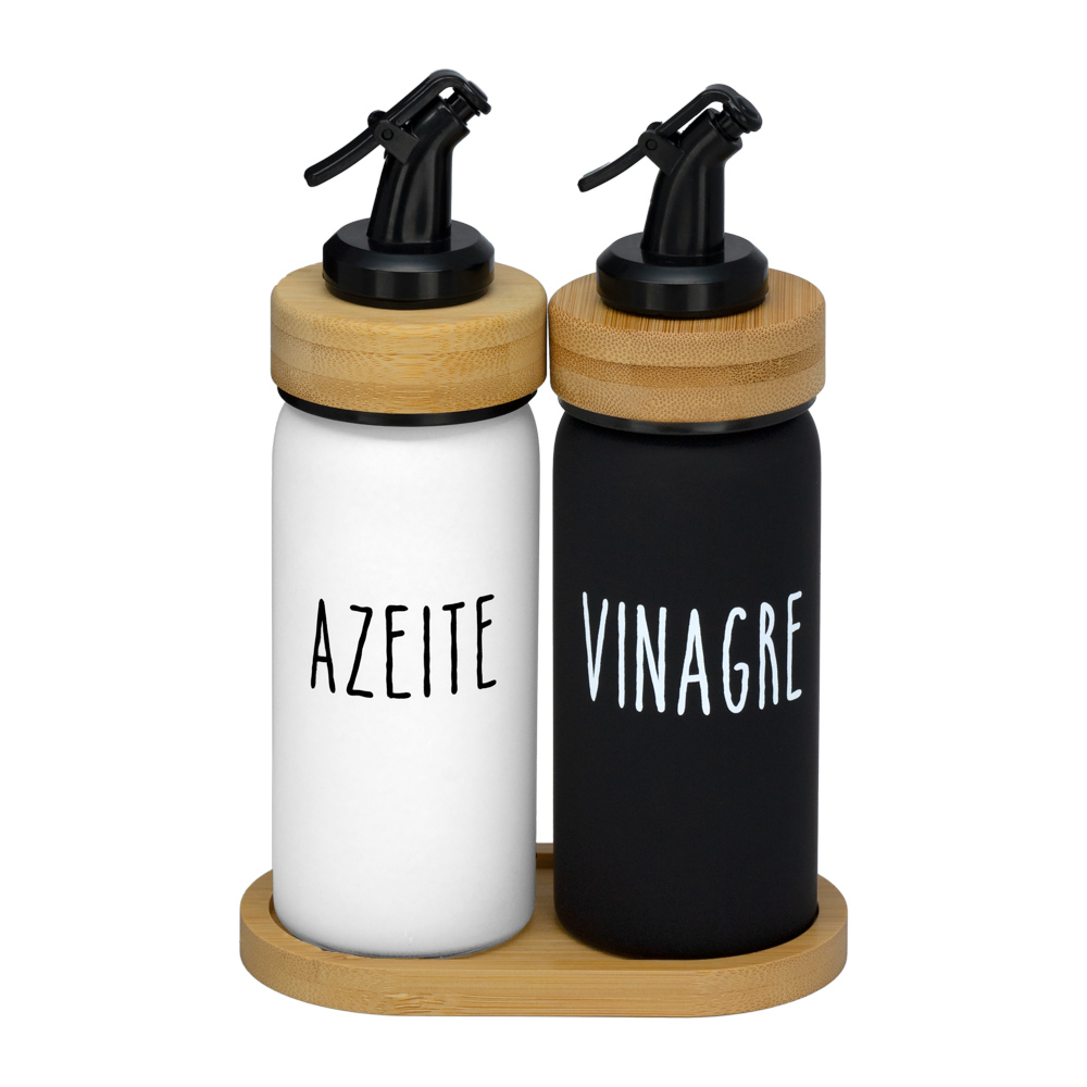 Galheteiro De Vidro Doha 2 Peças 