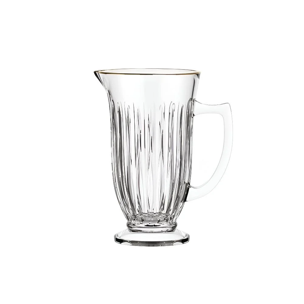 Jarra De Vidro Com Filete Dourado Melina Hauskraft